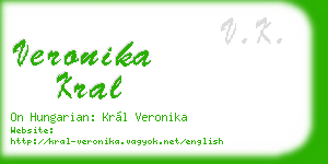 veronika kral business card