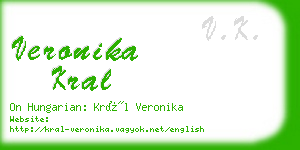 veronika kral business card